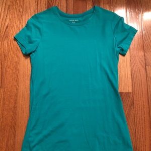 Land’s End green, ladies tee, size XS